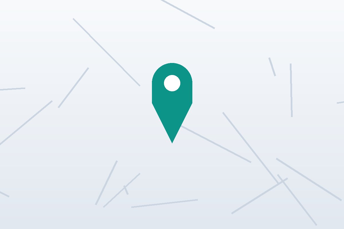 Illustration of a map with a location marker